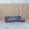 The Rhodes Curved Three Seat Chaise Lounge - Charcoal available to purchase from Warehouse Furniture Clearance at our next sale event.