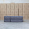 The Rhodes Curved Three Seat Chaise Lounge - Charcoal available to purchase from Warehouse Furniture Clearance at our next sale event.