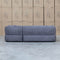 The Rhodes Curved Three Seat Chaise Lounge - Charcoal available to purchase from Warehouse Furniture Clearance at our next sale event.