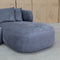 The Rhodes Curved Three Seat Chaise Lounge - Charcoal available to purchase from Warehouse Furniture Clearance at our next sale event.