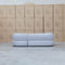 The Rhodes Curved Three Seat Chaise Lounge - Pewter available to purchase from Warehouse Furniture Clearance at our next sale event.