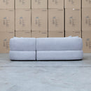 The Rhodes Curved Three Seat Chaise Lounge - Pewter available to purchase from Warehouse Furniture Clearance at our next sale event.