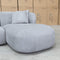 The Rhodes Curved Three Seat Chaise Lounge - Pewter available to purchase from Warehouse Furniture Clearance at our next sale event.