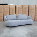 The Rio Fabric 2.5 Seat Sofa with Adjustable Backs - Pewter available to purchase from Warehouse Furniture Clearance at our next sale event.