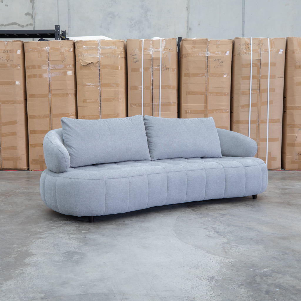 The Rio Fabric 2.5 Seat Sofa with Adjustable Backs - Pewter available to purchase from Warehouse Furniture Clearance at our next sale event.