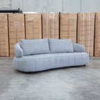 The Rio Fabric 2.5 Seat Sofa with Adjustable Backs - Pewter available to purchase from Warehouse Furniture Clearance at our next sale event.