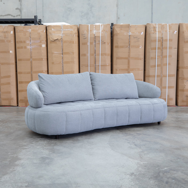 Rio Fabric 2.5 Seat Sofa with Adjustable Backs  - Pewter