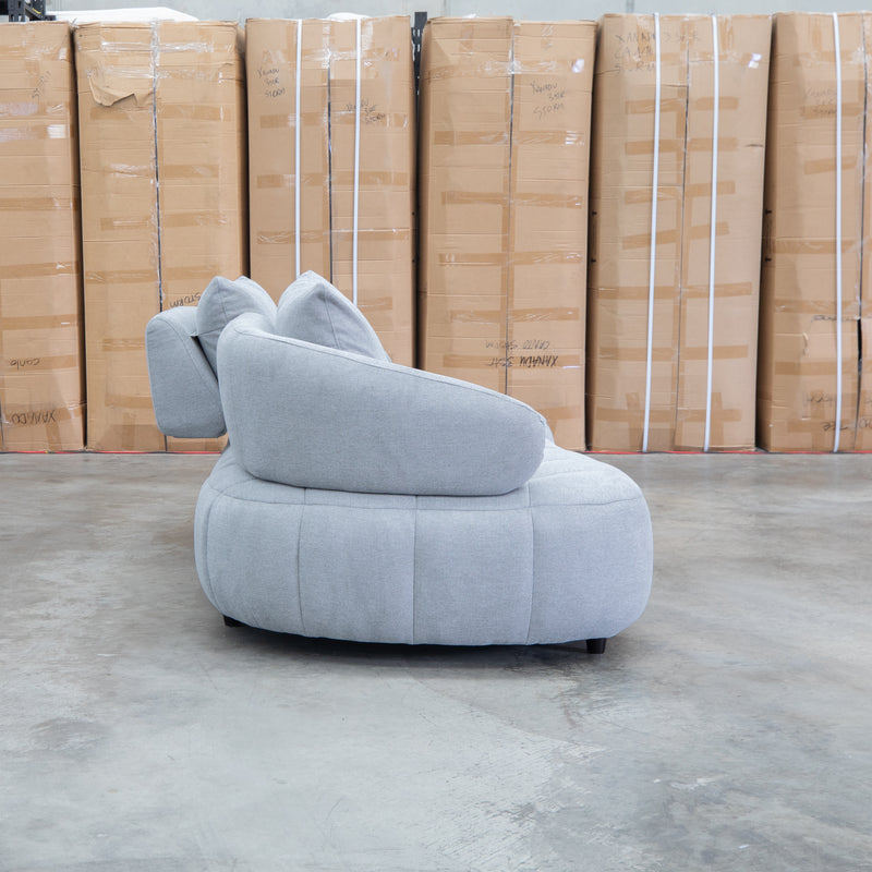 Rio Fabric 2.5 Seat Sofa with Adjustable Backs  - Pewter