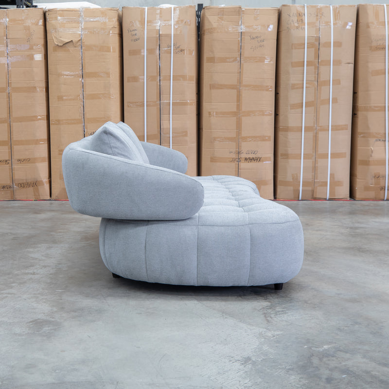 Rio Fabric 2.5 Seat Sofa with Adjustable Backs  - Pewter