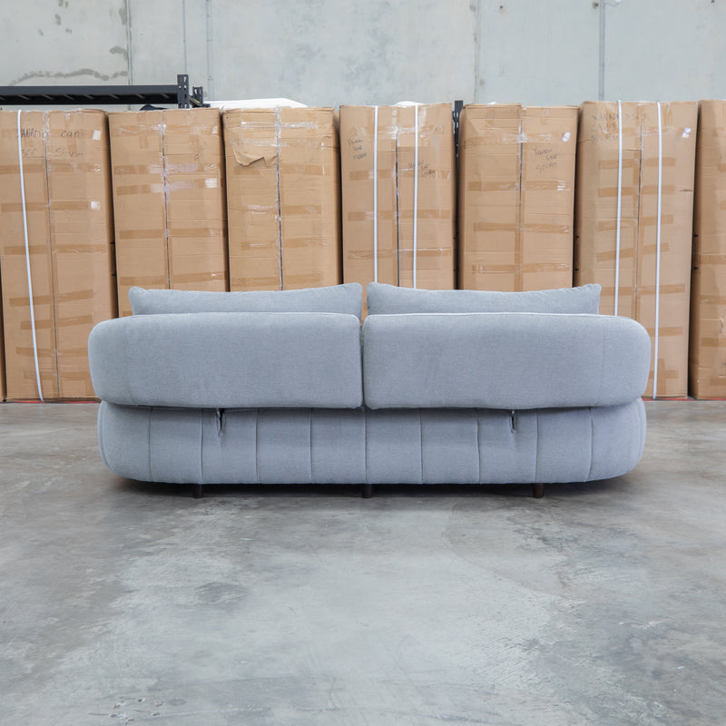 Rio Fabric 2.5 Seat Sofa with Adjustable Backs  - Pewter