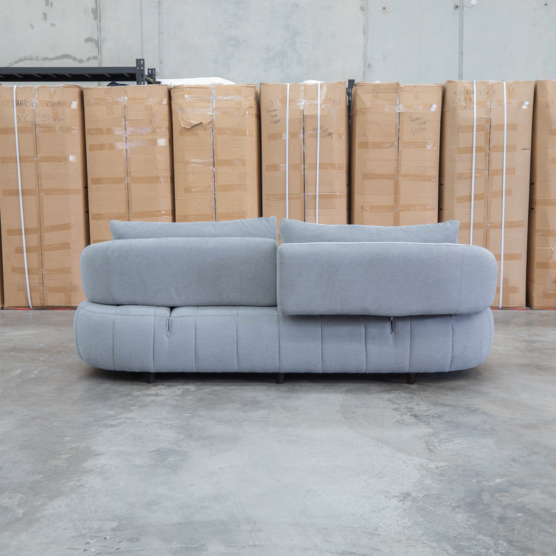 Rio Fabric 2.5 Seat Sofa with Adjustable Backs  - Pewter