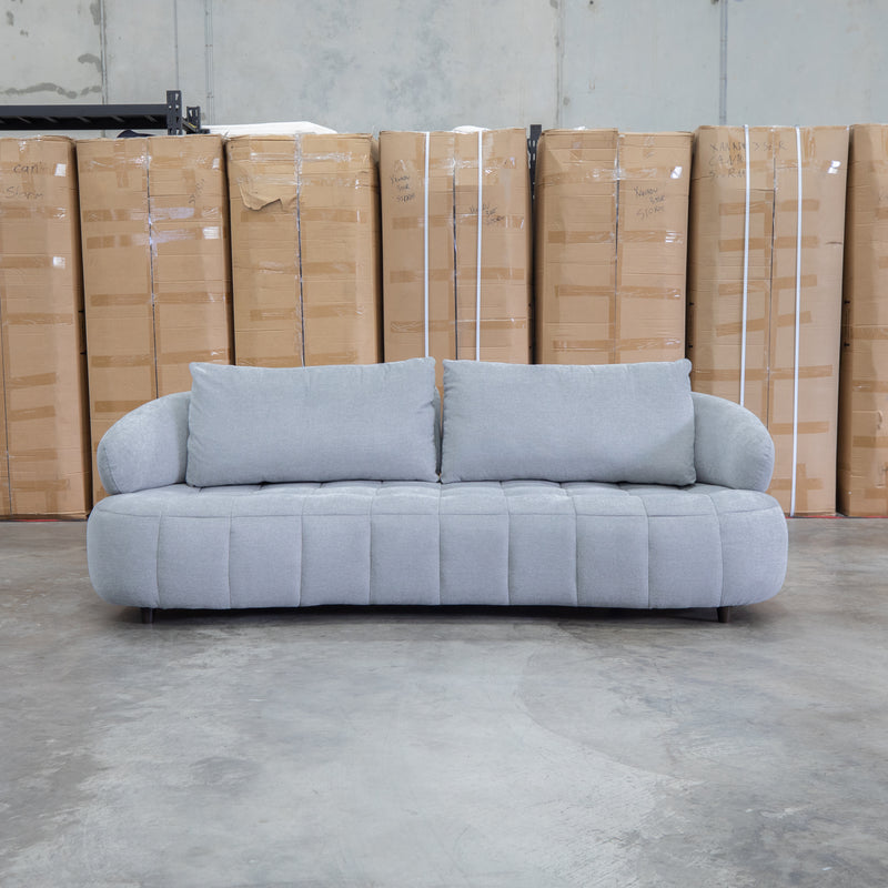 Rio Fabric 2.5 Seat Sofa with Adjustable Backs  - Pewter