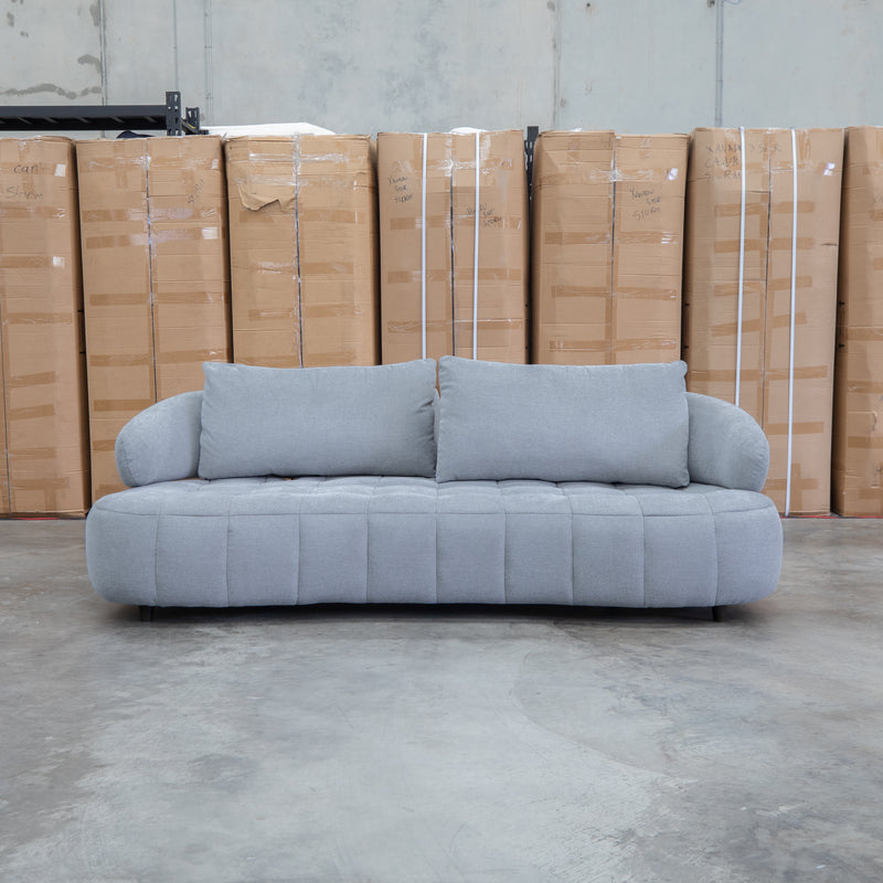 Rio Fabric 2.5 Seat Sofa with Adjustable Backs  - Pewter