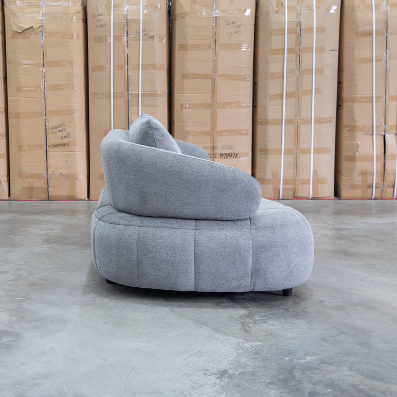 Rio Fabric 2.5 Seat Sofa with Adjustable Backs  - Wild Dove