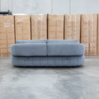 The Rio Fabric 2.5 Seat Sofa with Adjustable Backs - Grey available to purchase from Warehouse Furniture Clearance at our next sale event.