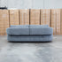 Rio Fabric 2.5 Seat Sofa with Adjustable Backs  - Grey