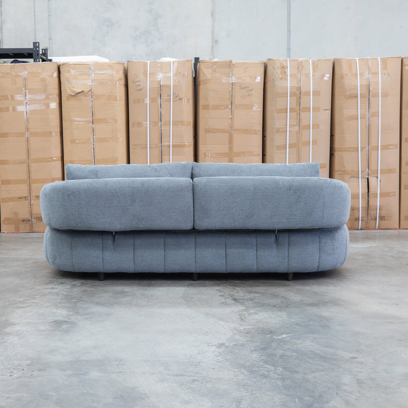 Rio Fabric 2.5 Seat Sofa with Adjustable Backs  - Grey