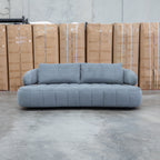 The Rio Fabric 2.5 Seat Sofa with Adjustable Backs - Grey available to purchase from Warehouse Furniture Clearance at our next sale event.