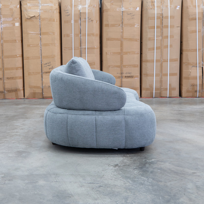 Rio Fabric 2.5 Seat Sofa with Adjustable Backs  - Grey