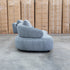 Rio Fabric 2.5 Seat Sofa with Adjustable Backs  - Grey
