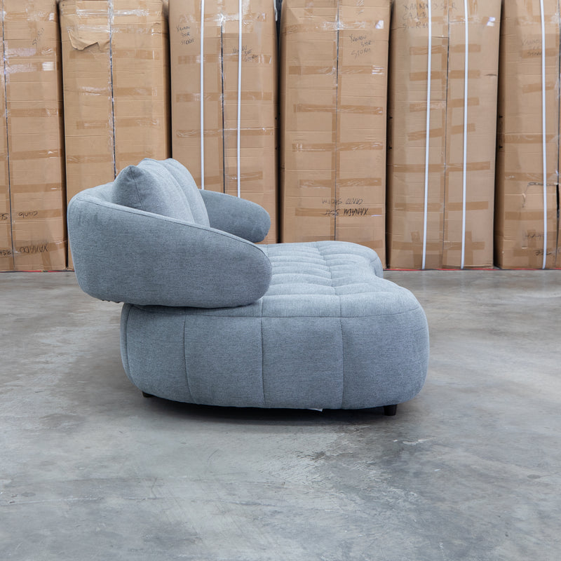 Rio Fabric 2.5 Seat Sofa with Adjustable Backs  - Grey
