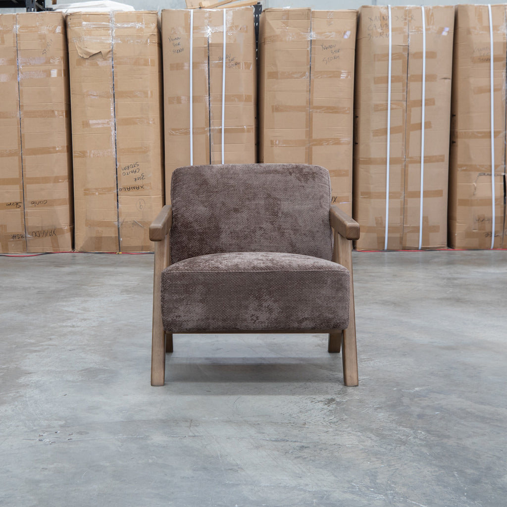 The Riva Accent Chair - Chocolate - PRE ORDER Available After 5th November available to purchase from Warehouse Furniture Clearance at our next sale event.