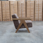 The Riva Accent Chair - Chocolate - PRE ORDER Available After 5th November available to purchase from Warehouse Furniture Clearance at our next sale event.