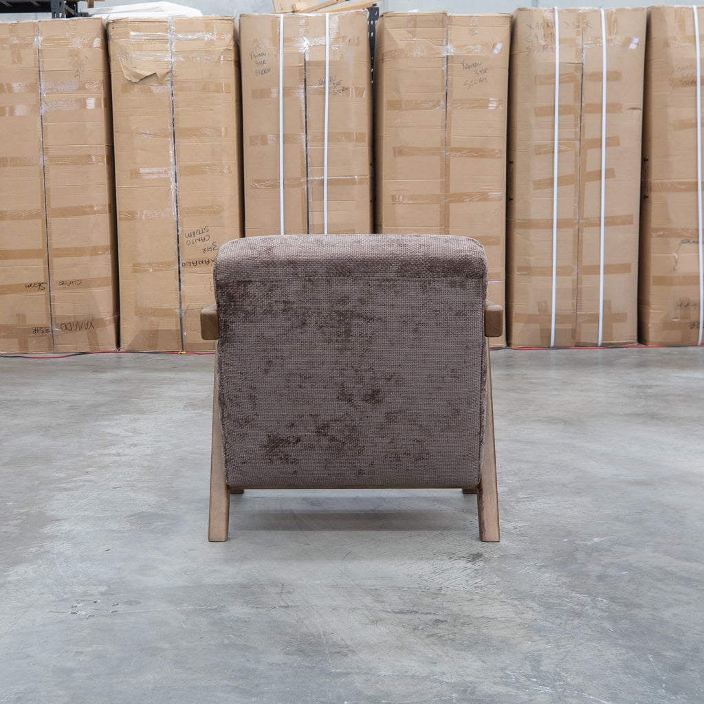 The Riva Accent Chair - Chocolate - PRE ORDER Available After 5th November available to purchase from Warehouse Furniture Clearance at our next sale event.