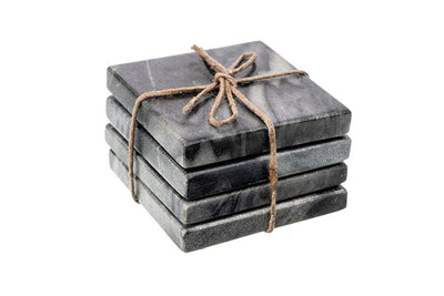 The S/4 Marble Coasters Grey - Grey - OT100 - Available In-Store Only available to purchase from Warehouse Furniture Clearance at our next sale event.