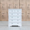 The Sala 6 Drawer Hardwood Tallboy available to purchase from Warehouse Furniture Clearance at our next sale event.