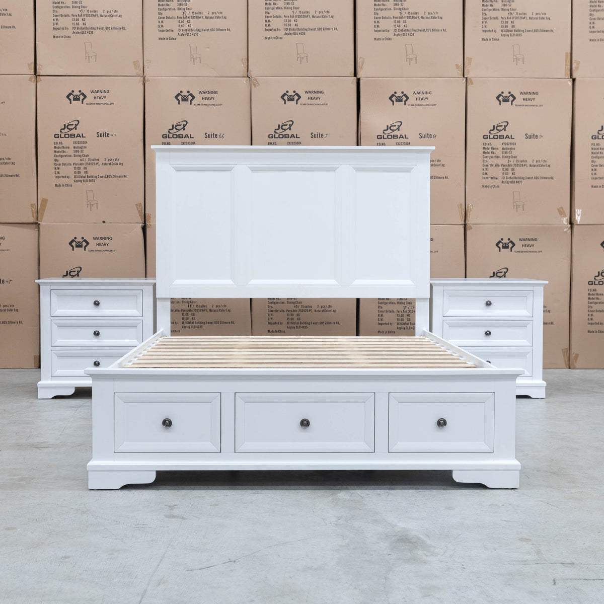 The Sala Hardwood Queen Storage Bed - PRE ORDER Available After 13th November available to purchase from Warehouse Furniture Clearance at our next sale event.