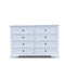 The Sala 8 Drawer Hardwood Dresser available to purchase from Warehouse Furniture Clearance at our next sale event.