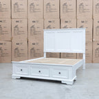 The Sala Hardwood Queen Storage Bed - PRE ORDER Available After 13th November available to purchase from Warehouse Furniture Clearance at our next sale event.