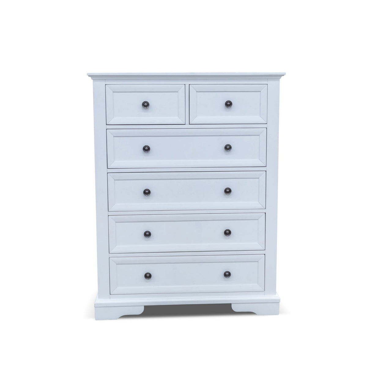 The Sala 6 Drawer Hardwood Tallboy - PRE ORDER Available After 13th November available to purchase from Warehouse Furniture Clearance at our next sale event.