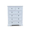 The Sala 6 Drawer Hardwood Tallboy available to purchase from Warehouse Furniture Clearance at our next sale event.