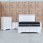 The Sala 6 Drawer Hardwood Tallboy - PRE ORDER Available After 13th November available to purchase from Warehouse Furniture Clearance at our next sale event.
