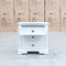 The Sala 3 Drawer Hardwood Bedside available to purchase from Warehouse Furniture Clearance at our next sale event.