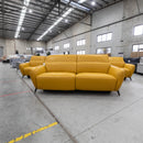 The RS-B0413 2.5 Seat Electric Recliner - Yellow - Floor Stock available to purchase from Warehouse Furniture Clearance at our next sale event.