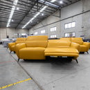 The RS-B0413 2.5 Seat Electric Recliner - Yellow - Floor Stock available to purchase from Warehouse Furniture Clearance at our next sale event.
