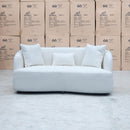 The Santorini Two Seat Sofa - Boucle Ivory available to purchase from Warehouse Furniture Clearance at our next sale event.