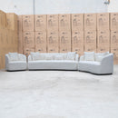 The Santorini Two Seat Sofa - Boucle Ivory available to purchase from Warehouse Furniture Clearance at our next sale event.