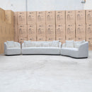 The Santorini 2 Seat Sofa - Boucle Ivory available to purchase from Warehouse Furniture Clearance at our next sale event.
