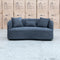 The Santorini Curved Two Seat Sofa - Lance Charcoal - Available After 12th November available to purchase from Warehouse Furniture Clearance at our next sale event.