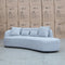 The Santorini Curved Chaise Sofa - Lance Silver available to purchase from Warehouse Furniture Clearance at our next sale event.