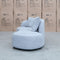 The Santorini Curved Chaise Sofa - Lance Silver available to purchase from Warehouse Furniture Clearance at our next sale event.