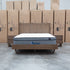 The Santos Messmate Timber Queen Floating Bedframe - Aussie Smoke