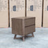 The Santos Messmate Two Drawer Bedside - Aussie Smoke