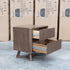 The Santos Messmate Two Drawer Bedside - Aussie Smoke