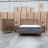 The Santos Messmate Timber Queen Floating Bedframe - Aussie Smoke