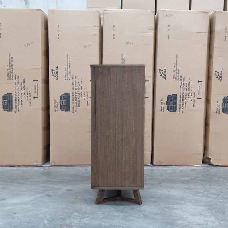 The Santos Messmate Five Drawer Tallboy - Aussie Smoke